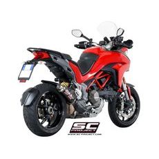 VÝFUKOVÝ SYSTÉM SC PROJECT PRO DUCATI - MULTISTRADA 1200 (2015 - 2017) - S - GP-M2 MUFFLER, CARBON FIBER, WITH CNC MACHINED EXIT PIPE