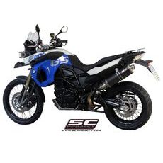 VÝFUKOVÝ SYSTÉM SC PROJECT PRO BMW - F 800 GS (2008 - 2015) - ADVENTURE - R60 MUFFLER, CARBON FIBER, WITH CNC MACHINED EXIT PIPE