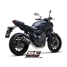 VÝFUKOVÝ SYSTÉM SC PROJECT PRO YAMAHA - MT-07 (2021-2022) - FULL 2-1 STAINLESS STEEL EXHAUST SYSTEM, WITH SC1-S CARBON MUFFLER - RACING