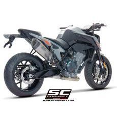 VÝFUKOVÝ SYSTÉM SC PROJECT PRO KTM - 790 DUKE (2018 - 2020) - SC1-R MUFFLER, TITANIUM, WITH CARBON FIBER END CAP