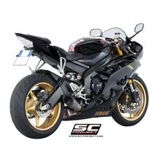 VÝFUKOVÝ SYSTÉM SC PROJECT PRO YAMAHA - YZF R6 (2006 - 2016) - S1 MUFFLER, TITANIUM, WITH CARBON FIBER END CAP, WITH CARBON FIBER END CAP