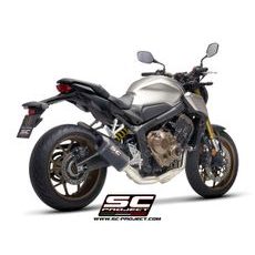 VÝFUKOVÝ SYSTÉM SC PROJECT PRO HONDA - CB650R (2019 - 2020) - FULL EXHAUST SYSTEM 4-1, WITH SC1-M MUFFLER, CARBON FIBER, WITH CARBON FIBER END CAP