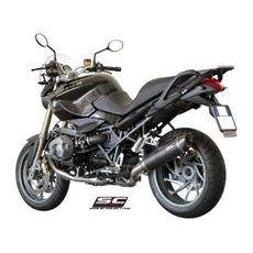 VÝFUKOVÝ SYSTÉM SC PROJECT PRO BMW - R 1200 R (2008 - 2010) - OVAL MUFFLER, CARBON FIBER, WITH CARBON FIBER END CAP