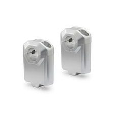 SW MOTECH ZVÝŠENÍ ŘÍDÍTEK 22 MM H = 50 MM. STŘÍBRO.