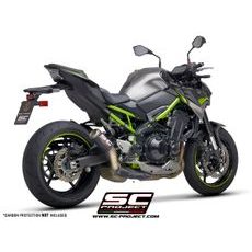 VÝFUKOVÝ SYSTÉM SC PROJECT PRO KAWASAKI - Z 900 (2017 - 2019) - EURO 4 - CR-T MUFFLER, CARBON, WITH TITANIUM MESH, (NO CARBON PROTECTION)