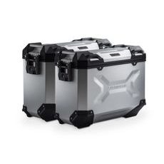 SW MOTECH TRAX ADV ALUMINIUM CASE SYSTEM PLATEADO. 37/37 L. YAMAHA TRACER 9/GT/GT (24-).