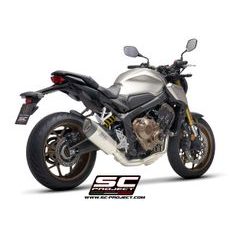 VÝFUKOVÝ SYSTÉM SC PROJECT PRO HONDA - CB650R (2019 - 2020) - FULL EXHAUST SYSTEM 4-1, WITH SC1-R MUFFLER, CARBON FIBER, WITH CARBON FIBER END CAP