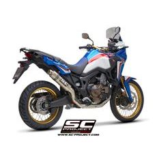 VÝFUKOVÝ SYSTÉM SC PROJECT PRO HONDA - CRF1000L AFRICA TWIN (2016 - 2019) - ADVENTURE - FULL EXHAUST SYSTEM 2-1, WITH GP MUFFLER, TITANIUM