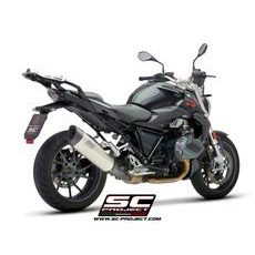 VÝFUKOVÝ SYSTÉM SC PROJECT PRO BMW - R 1250 R (2019 - 2020) - RS - EURO 4 - SC1-R MUFFLER, TITANIUM, WITH CARBON FIBER END CAP