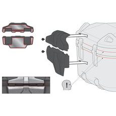 SW MOTECH OPĚRKA PRO KUFR DUSC M/L, 33/41 LITRŮ