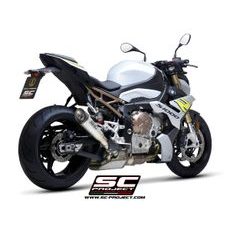 VÝFUKOVÝ SYSTÉM SC PROJECT PRO BMW - S 1000 R (2021-2022) - S1 MUFFLER, TITANIUM, WITH CARBON FIBER END CAP