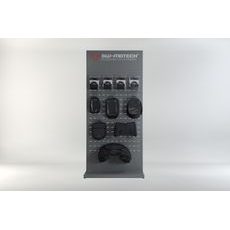 SW MOTECH SALES DISPLAY - WALL WITH EQUIPMENT TOPIC: ION TANK BAGS, TAIL BAGS AND ACCESSORIE