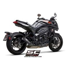 VÝFUKOVÝ SYSTÉM SC PROJECT PRO SUZUKI - KATANA (2019 - 2020) - METAL BLACK MUFFLER, STAINLESS STEEL, WITH ANODIZED FULL BLACK CNC ALUMINUM END CAP