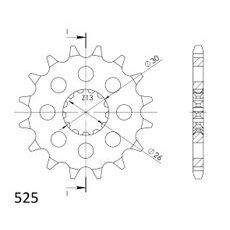 ŘETĚZOVÉ KOLEČKO SUPERSPROX CST-1183:19 19 ZUBŮ, 525