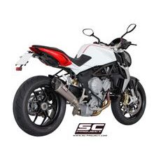 VÝFUKOVÝ SYSTÉM SC PROJECT PRO MV AGUSTA - BRUTALE 800 (2012 - 2015) - CONICO MUFFLER, TITANIUM, WITH CARBON FIBER END CAP