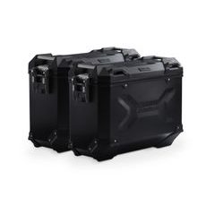 SW MOTECH TRAX ADV ALUMINIUM CASE SYSTEM BLACK. 37/37 L. MOTO GUZZI STELVIO (23-).