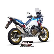 VÝFUKOVÝ SYSTÉM SC PROJECT PRO HONDA - CRF1100L AFRICA TWIN (2020-2022) - ADVENTURE - RALLY RAID MUFFLER, TITANIUM, WITH TITANIUM END CAP