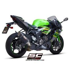 VÝFUKOVÝ SYSTÉM SC PROJECT PRO KAWASAKI - NINJA ZX-6R 636 (2019 - 2021) - SC1-R MUFFLER, CARBON FIBER, WITH CARBON FIBER END CAP