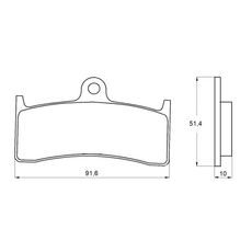BRZDOVÉ DESTIČKY ACCOSSATO AGPA130 EV2