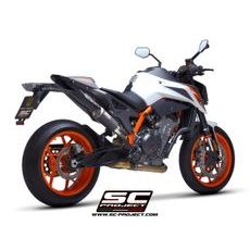 VÝFUKOVÝ SYSTÉM SC PROJECT PRO KTM - 890 DUKE (2020) - EURO 4 - CR-T M2 MUFFLER, CARBON FIBRE, WITH TITANIUM END CAP