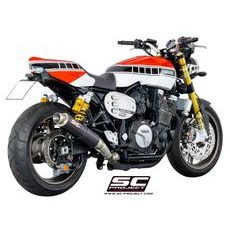 VÝFUKOVÝ SYSTÉM SC PROJECT PRO YAMAHA - XJR 1300 (2015 - 2016) - RACER - GP65 MUFFLER, CARBON FIBER, WITH CNC MACHINED EXIT PIPE