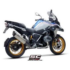 VÝFUKOVÝ SYSTÉM SC PROJECT PRO BMW - R 1250 GS (2020 - 2022) - ADVENTURE - EURO 5 - SC1-R GT MUFFLER, TITANIUM, WITH CARBON FIBER END CAP