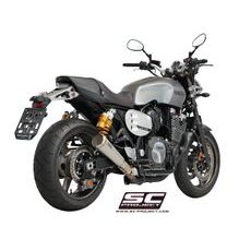 VÝFUKOVÝ SYSTÉM SC PROJECT PRO YAMAHA - XJR 1300 (2015 - 2016) - RACER - CONICO 70S MUFFLER, BRUSHED STAINLESS STEEL