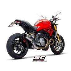 VÝFUKOVÝ SYSTÉM SC PROJECT PRO DUCATI - MONSTER 1200 R (2016) - S1 MUFFLER, TITANIUM, WITH CARBON FIBER END CAP