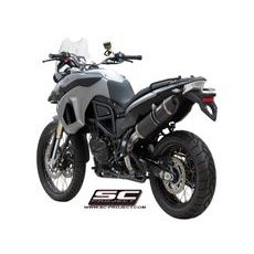 VÝFUKOVÝ SYSTÉM SC PROJECT PRO BMW - F 800 GS (2008 - 2015) - ADVENTURE - OVAL MUFFLER, CARBON FIBER, WITH CARBON FIBER END CAP