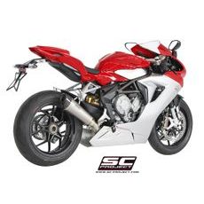 VÝFUKOVÝ SYSTÉM SC PROJECT PRO MV AGUSTA - F3 675 (2011 - 2016) - EAS ABS - RC - CONICO MUFFLER, TITANIUM, WITH CARBON FIBER END CAP