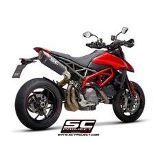 VÝFUKOVÝ SYSTÉM SC PROJECT PRO DUCATI - HYPERMOTARD 950 - RVE - SP (2021 - 2022) - EURO 5 - SC1-R MUFFLER, CARBON FIBER, WITH CARBON FIBER END CAP