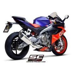 VÝFUKOVÝ SYSTÉM SC PROJECT PRO APRILIA - RS 660 (2020 - 2022) - FULL EXHAUST SYSTEM 2-1, WITH SC1-R MUFFLER, TITANIUM