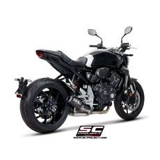 VÝFUKOVÝ SYSTÉM SC PROJECT PRO HONDA - CB1000R (2018 - 2020) - CR-T MUFFLER, CARBON FIBER, WITH FULL TITANIUM LINK PIPE