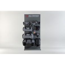 SW MOTECH SALES DISPLAY - WALL WITH EQUIPMENT THEME: WATERPROOF AND ACCESSORIES.