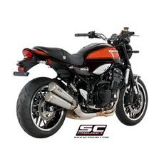 VÝFUKOVÝ SYSTÉM SC PROJECT PRO KAWASAKI - Z 900 RS (2018 - 2020) - CAFE - TWIN CONIC 70'S DUAL MUFFLER, MATT BLACK PAINTED STAINLESS STEEL