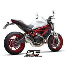 VÝFUKOVÝ SYSTÉM SC PROJECT PRO DUCATI - MONSTER 797 (2017 - 2020) - GP70-R MUFFLER, TITANIUM