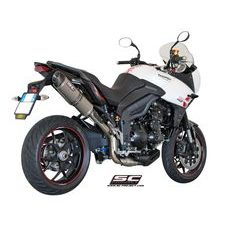 VÝFUKOVÝ SYSTÉM SC PROJECT PRO TRIUMPH - TIGER SPORT 1050 (2013 - 2015) - OVAL MUFFLER, HIGH POSITION, CARBON FIBER, WITH CARBON FIBER END CAP