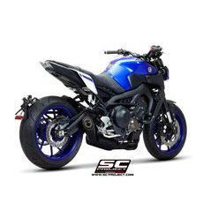 VÝFUKOVÝ SYSTÉM SC PROJECT PRO YAMAHA - MT-09 (2017 - 2020) - FULL EXHAUST SYSTEM 3-1, STAINLESS STEEL, WITH S1 MUFFLER, MATT BLACK PAINTED