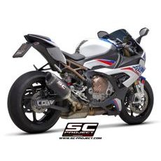 VÝFUKOVÝ SYSTÉM SC PROJECT PRO BMW - S 1000 RR (2020 - 2022) - EURO 5 - SC1-S MUFFLER, CARBON FIBER, WITH CARBON FIBER END CAP