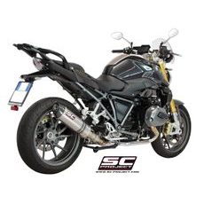 VÝFUKOVÝ SYSTÉM SC PROJECT PRO BMW - R 1200 R (2015 - 2016) - RS - OVAL MUFFLER, TITANIUM, WITH CARBON FIBER END CAP