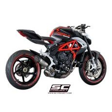 VÝFUKOVÝ SYSTÉM SC PROJECT PRO MV AGUSTA - BRUTALE (2016 - 2022) - 675 - 800 - RR - S1 MUFFLER, TITANIUM, WITH CARBON FIBER END CAP