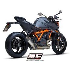 VÝFUKOVÝ SYSTÉM SC PROJECT PRO KTM - 1290 SUPER DUKE R (2020) - EURO 4 - S1 MUFFLER, TITANIUM, WITH CARBON FIBER END CAP
