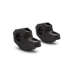 SW MOTECH ZVÝŠENÍ ŘÍDÍTEK 22 MM, 30MM NAHORU,21 MM DOZADU,ČERNÉ