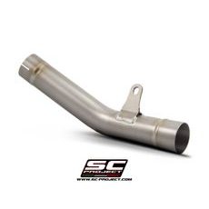 VÝFUKOVÉ SVODY BEZ KONCOVKY SC PROJECT PRO KAWASAKI - NINJA ZX-6R 636 (2019 - 2021) - CENTRAL LINK PIPE, TITANIUM, COMPATIBLE WITH S1, SC1-R, SC1-S, CR-T AND GP70-R MUFFLERS (MUFFLER NOT INCLUDED)