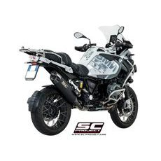 VÝFUKOVÝ SYSTÉM SC PROJECT PRO BMW - R 1200 GS (2017 - 2018) - ADVENTURE - ADVENTURE MUFFLER, TITANIUM, MATT BLACK PAINTED WITH CARBON FIBER END CAP