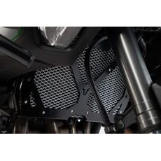 SW MOTECH KRYT CHLADIČE ČERNÁ/STŘÍBRNÁ. KAWASAKI VERSYS 1000 (18-)./ VERSYS 1100 (2025-)