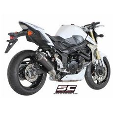 VÝFUKOVÝ SYSTÉM SC PROJECT PRO SUZUKI - GSR 750 (2010 - 2017) - CONICAL MUFFLER, MATT CARBON FIBER, WITH CARBON FIBER END CAP