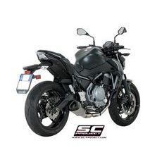 VÝFUKOVÝ SYSTÉM SC PROJECT PRO KAWASAKI - Z 650 (2017 - 2019) - FULL EXHAUST SYSTEM 2-1, WITH SC1-R GT MUFFLER, TITANIUM, WITH CARBON FIBER END CAP