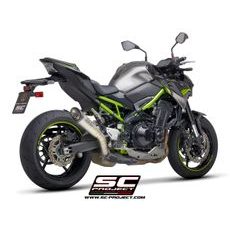 VÝFUKOVÝ SYSTÉM SC PROJECT PRO KAWASAKI - Z 900 A2 (2020 - 2022) - EURO 5 - S1 MUFFLER, TITANIUM, WITH CARBON FIBER END CAP