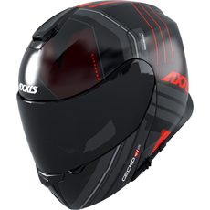 Výklopná helma AXXIS GECKO SV ABS epic b5 matná fluor červená M